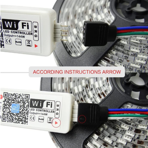 Светодиодный Wi-Fi контроллер RGB светодиодная осветительная полоса Голосовое управление от Alexa Google Home Wifi беспроводной смарт-контроллер - Product Image 6