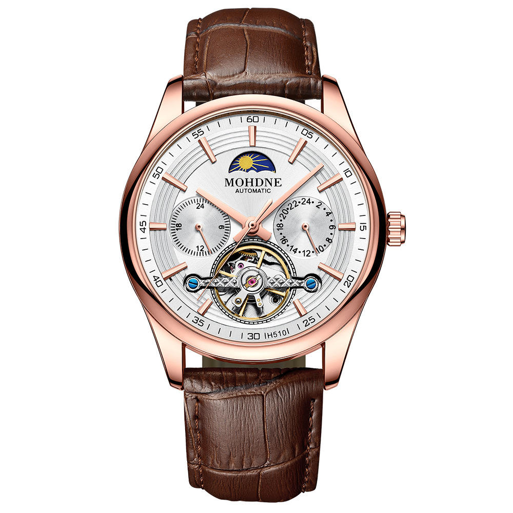 เส้นสีน้ำตาล-โรสโกลด์-ขาว