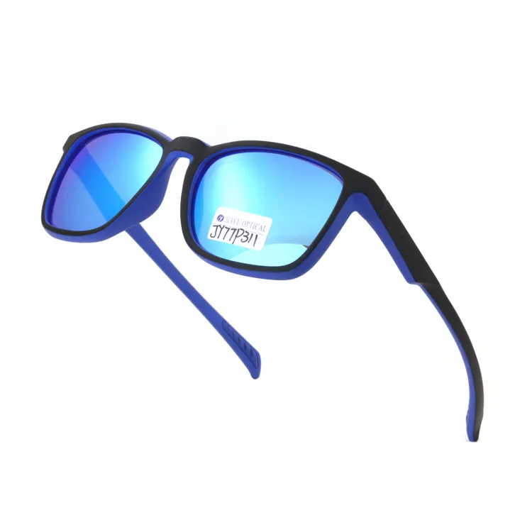 New Model Custom Logo OEM Blue Mirror Lens Shade Sunメガネ猫3 uv400 Polarized Sunglasses For Men