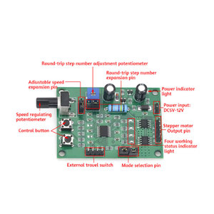 DC 5V-12V 6V Schrittmotor treiber Mini 2-Phasen 4-Draht 4-Phasen 5-Draht Multifunktions-Schrittmotor Drehzahl regler Modul platine - Product Image 4