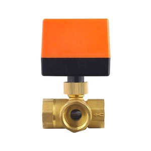 3线2-punkt控制电动球阀DC12V DC24V AC220V控制T型三通电动来样定做 - Product Image 2