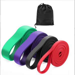Juego de bandas de látex con logotipo personalizado ecológico para gimnasio, yoga, ejercicio, bandas de resistencia, bandas de fitness para entrenamiento hechas de goma - Product Image 1