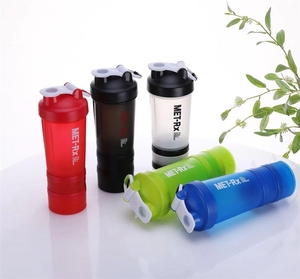 ขวดพลาสติกปั่นโปรตีน3ชั้นแบบกำหนดเอง500มล. พร้อมกล่องเก็บยา3 In 1ถ้วยเชคเกอร์อเนกประสงค์ - Product Image 5