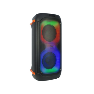 T 7.4V/3600mA Bateria USB sem fio para dançar festa alto-falante portátil Bluetooth duplo alto-falante portátil com luzes de 8 polegadas