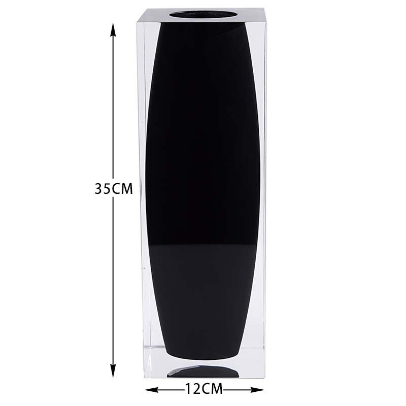 White waist drum vase, 12*12*35cm