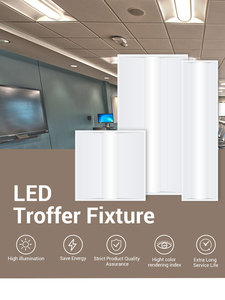 2x2 LED Troffer Watt ayarlanabilir 25-35W 3500K-5000K damla için 4550 lümen kadar tavan lambası fikstürü 0-10V loş renk ayarlanabilir - Product Image 3