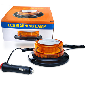 Mini <strong>Led</strong> Strobe Beacon Light Rooftop Hazard Traffic Lamp Magnetic <strong>15W</strong> <strong>12V</strong> 24V Flash Rotating Emergency Warning Light Safety Lamp - Product Image 2