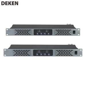 DEKEN DA-4200 Professional <strong>4</strong> Channel Audio Amplifier 8 Ohms 200w Power Amp 1U Class D Sound Digital Power Amplifier