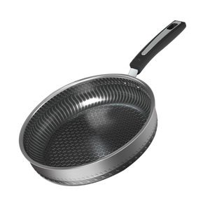 Chất Lượng Chuyên Nghiệp 316 Thép Không Gỉ Đồ Nấu Nướng Không Dính Tổ Ong 26-28Cm Vòng Frying Pan Cho Nấu Ăn - Product Image 1