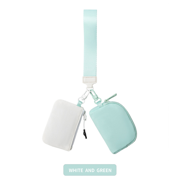 White/mint green