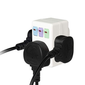 İngiltere tak 250V 13A taşınabilir çok 1 ila 3 yollu seyahat adaptörü güç soketi ile ON/OFF bağımsız kontrol anahtarı dönüşüm fişi - Product Image 3
