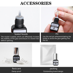 0.5s Fast Eyelash Extension Glue Fast Drying Eyelash <strong>Adhesive</strong> for Extensions Long Lasting Lash Glue Make <strong>up</strong> Tools - Product Image 5