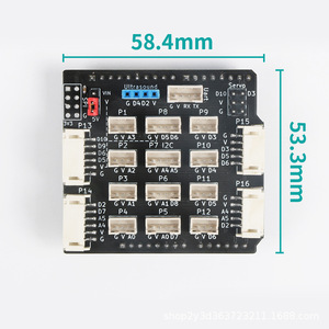 Placa de cableado de sensor compatible con Arduino UNO con interfaz antirretroceso PH2.0 y placa de expansión IO, diseño fácil de insertar