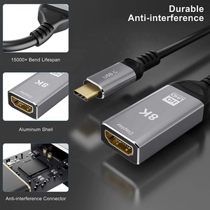 Factory 4K 8K HD TV USB C to HDMI Type-C Type C to Female HDMI 8K 60Hz <strong>Computer</strong> Adapter Cable