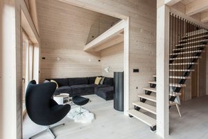プレミアムAフレーム60平方メートル木製プレハブハウス2階建てスペース提供優れた生活体験