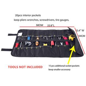 多功能工具袋实用携带手柄滚轮袋牛津帆布凿子电工工具包 - Product Image 5