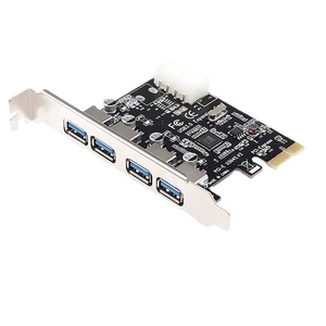 การ์ดส่วนต่อขยาย PCI Express 1x 4พอร์ต USB 3.0 PCI-e อะแดปเตอร์ PCIe 4พอร์ต USB3.0ตัวควบคุม USB 3 0 PCI E PCIe Express - Product Image 1