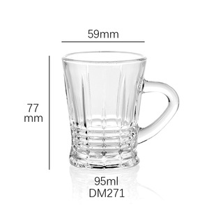 阿拉伯约旦90毫升-100毫升小玻璃茶杯4设计共模压花英式饮茶套装铅玻璃马克杯库存 - Product Image 2