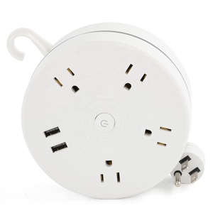 American Standard Custom Multi Plug Desk Outlets 4-Way <strong>Multiple</strong> Extension Socket 4-Outlet Surge Protector <strong>Power</strong> Strip for Laptop - Product Image 1
