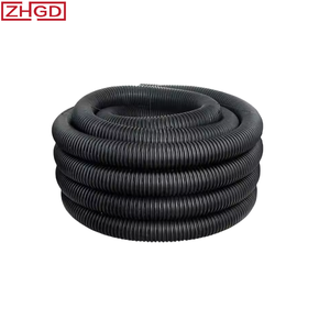 HDPE yüksek yoğunluklu polietilen oluklu delikli yivli drenaj plastik boru yeni tip hafif dayanıklı malzeme - Product Image 5