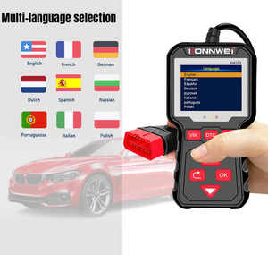 Herramienta de escaneo de diagnóstico automático OBD2, lector de código OBD2S, escáner automotriz con analizador de motor en varios idiomas - Product Image 5