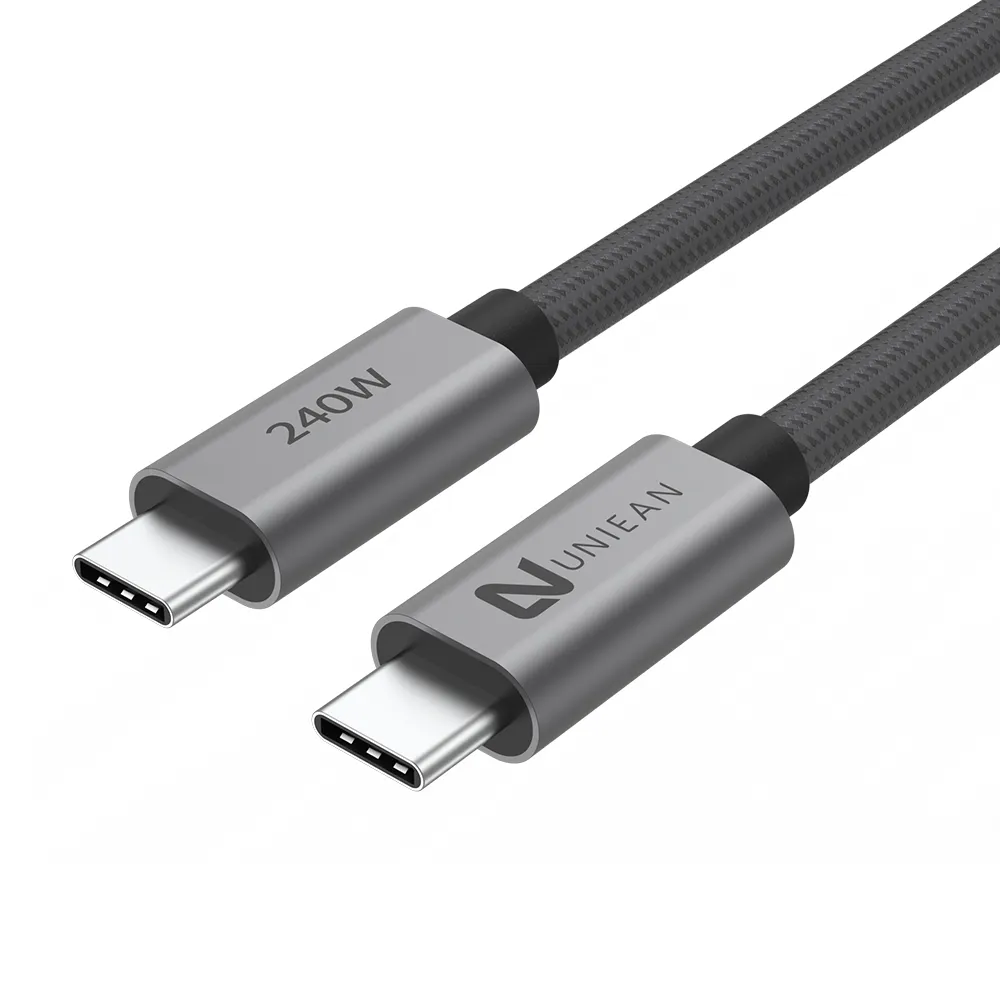 Câble USB3.2 de 20Gbps 240W, charge rapide, USB C vers USB C, compatible avec USB3.0 3.1 pour ordinateur portable et téléphone portable, y compris iPhone15