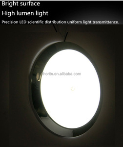 RV için 12V LED pak ışığı dokunmatik anahtarı yuvarlak yüzey montaj tekne için kubbe ışık RV iç tavan lambası - Product Image 4