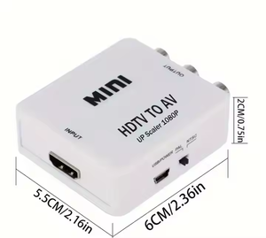 Analog <strong>Adapter</strong> for CRT TV &amp; DVD Player, <strong>RCA</strong>/<strong>SCART</strong> <strong>Output</strong> HDTV <strong>to</strong> AV Converter Box with PAL/NTSC Auto-Switch - Product Image 2