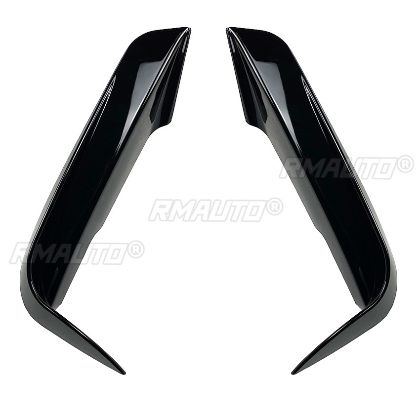 Spoiler de couteau à vent noir brillant