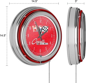 Toptan ucuz fiyat özelleştirilmiş reklam saat yüz ile dekoratif otomatik Neon Led duvar saat - Product Image 3