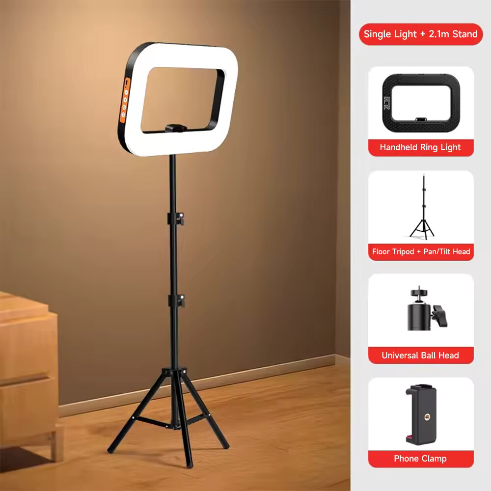 YM200 Lampe Unicolore 3 Couleurs + Trépied de Sol 2,1m