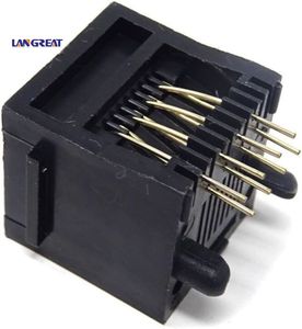 Cat5e PCB RJ45 8P8C ซ็อกเก็ต, RJ45 Cat6 ซ็อกเก็ต, Cat6A ซ็อกเก็ตป้องกัน - Product Image 2