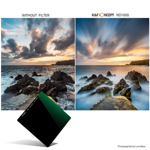 K&amp;F CONCEPT <strong>100</strong>*<strong>100</strong>*2MM ND1000 Square <strong>Filter</strong> Kit with Holder and 8pcs <strong>Filter</strong> Ring - Product Image 6