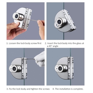Tuya APP parmak izi akıllı cam kapi kilidi/elektronik tuş kilidi uzaktan kumanda akıllı kilit - Product Image 2
