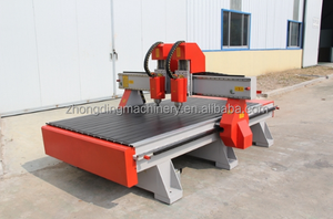 Máquina de grabado de corte de madera, enrutador CNC de China con dos cabezales GC1325 - Product Image 3