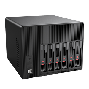 BKHD NAS sunucu 6-Bay HDD SSD Intel işlemci N5105 N100 Core i3 i5 i7 4x2.5GbE TrueNAS Unraid ESXi PVE Docker ile uyumlu - Product Image 5