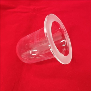 Round Bottom Purity Customize One End <strong>Domed</strong> Quartz Glass <strong>Tube</strong> With Flange