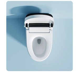 高級ホテルスイート一体型スマートトイレバスルームパワーフラッシュスマートセラミックトイレスーパーマーケット洗面所スマート便器 - Product Image 6
