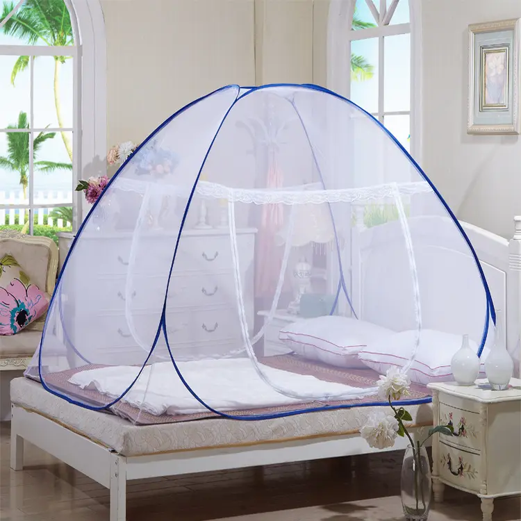 Portátil plegable Anti mosquitos picaduras para cama Camping viaje hogar cama al aire libre dosel mosquitera