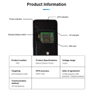 电动摩托车汽车电子4G sim卡内遥控汽车实时定位全球定位系统跟踪器 - Product Image 6