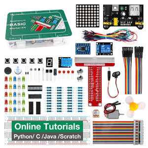 Ahududu Pi 5 4 B 3B B + 400, sıfır 2 W, Python, C Java, Tutorail ile çizik için LAFVIN temel başlangıç kiti