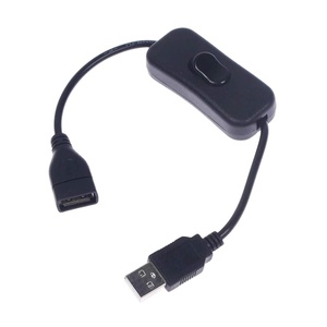 Heißer Verkauf Schwarz USB Kabel Mit AUF/OFF Schalter Power Control Für Arduino Raspberry Home Office Schalter Liefert Zubehör werkzeuge