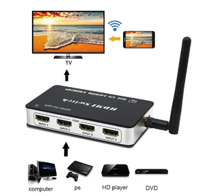 4x1 HDMI anahtarı 4 1 Out Video dönüştürücü kablosuz WiFi ekran adaptörü ekran payı Android telefon Laptop için TV - Product Image 3