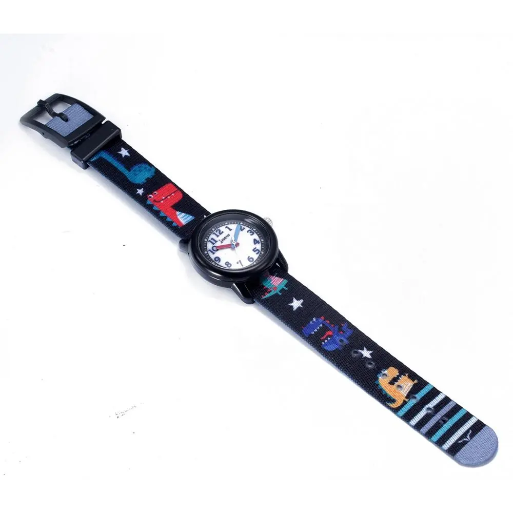 Популярные черные Мультяшные детские часы, детские наручные часы