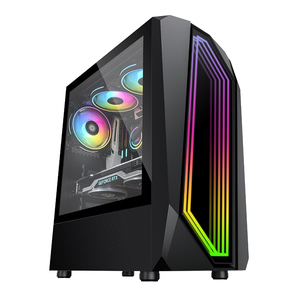 Case per Computer torri torri per Computer da gioco con Case per PC Atx Mid Tower in acciaio di nuova concezione - Product Image 1
