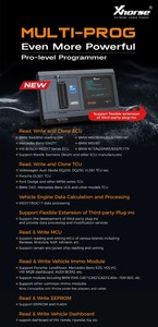 XHORSE Multi Prog Multi Prog xhorse Programmierer Lesen Schreiben MCU und EEPROM Update Version von VVDI Prog mit kostenloser MQB48-Lizenz