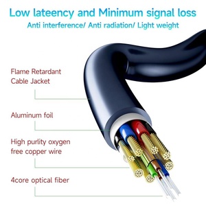 48Gbps EARC HDCP2.2 AOC Active 8K 3D 2.1V HDMI Fiber Optic Cable 1M 2M 3M 4M 5M 8M 10M 15M 20M 30M 40M 50M 60M 70M 80M 90M 100M - Product Image 2