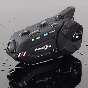 Sistema de intercomunicación de motocicleta 1000m BT5.1 Intercomunicador inalámbrico Casco Auriculares 1080P WiFi Cámara de video Comunicación clara - Product Image 1