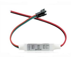 SP002E ขนาดเล็ก DC 5-24V 3ปุ่ม WS2812B คีย์ WS2811ที่อยู่ได้พิกเซล RGB ไฟ LED SPI คอนโทรลเลอร์ - Product Image 3