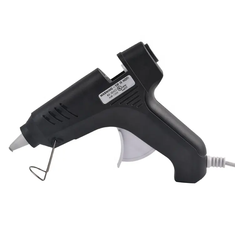 Factory wax seal glue gun straight 40W Black hot melt glue wax gun pistolet colle a froid with 2 glue sticks